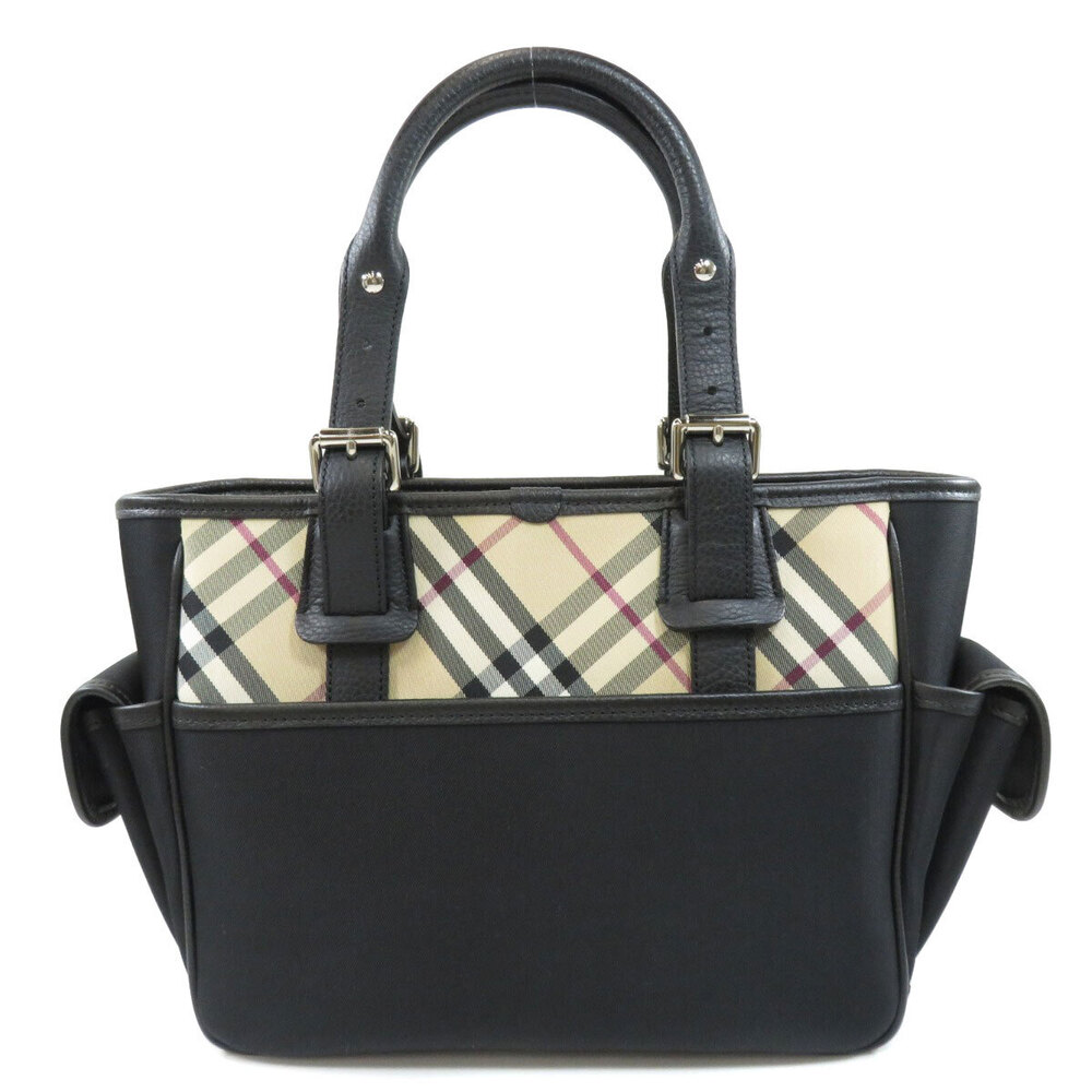 Burberry Nova Leather Check Handbag